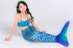 Customized Design Children's Swimming Mermaid Tail Blue Purple Color