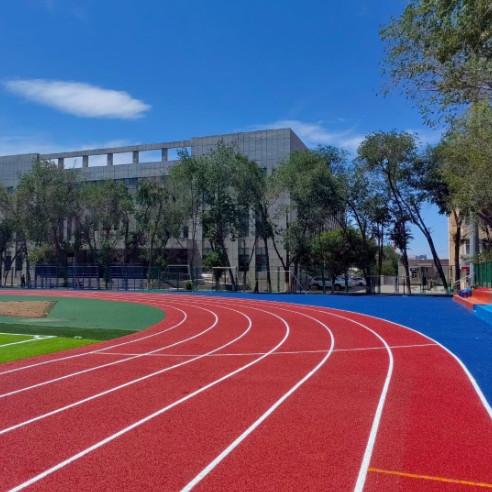 Quick-Install Eco-Friendly Innovative Semi-Prefabricated Athletic Track WA & SGS