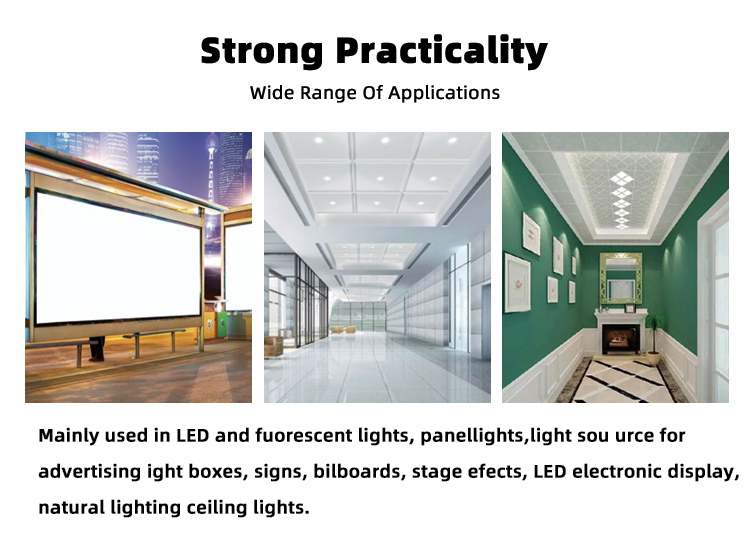 High Transparency Light Diffusion Polycarbonate Sheet Customized PC Solid Sheet