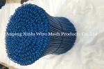 19Gauge Yellow Red Blue PVC CoatedColoured Double Loop Bar Wire Tie for Bundling