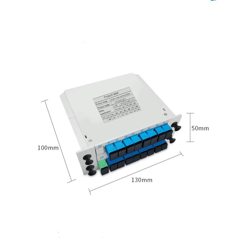 SC UPC PLC Fiber Optic Splitter 1x16 Cassette Type 1650nm Wavelength