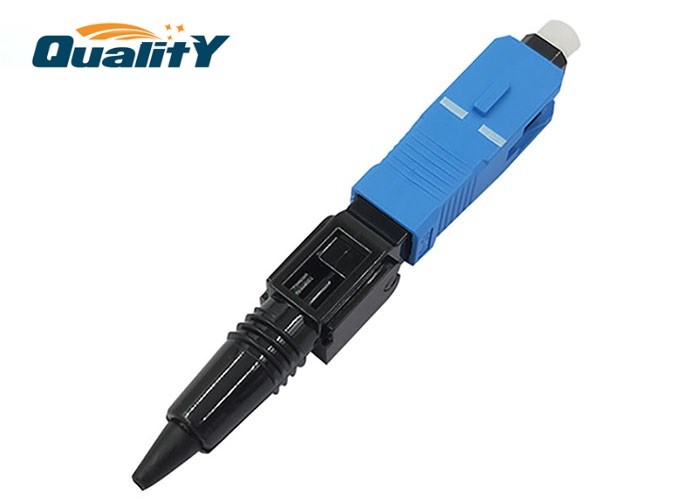 Machanical Fiber Optic Fast Connector SC UPC APC Quick Connector FTTH Drop Cable / Sc Fast Connector