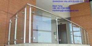 Quality 3-10mm Tempered Laminated Glass Sheets 0.76mm PVB For Balstrade Glass wholesale