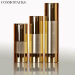 Special 15ml 30ml 50ml gold frosted vacuum skin care silver chambercosmetic