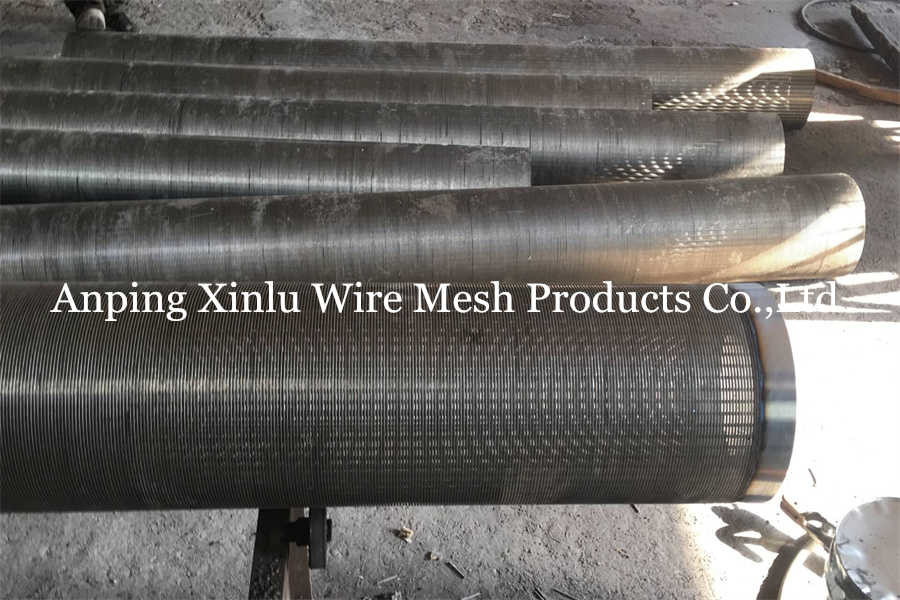 Customized Stainless Steel no Magnetic V Wire Wedge Wire Wrapped Screen Pipe with Slot Size 0.05-10.0 Mm