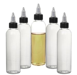 China Round Pet Plastic Squeeze Applicator Bottles For Hair Oil 15ml 30ml on sale