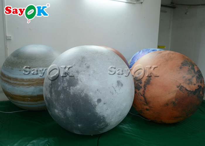 Yard Led Lighting 3m Inflatable Moon Balloon