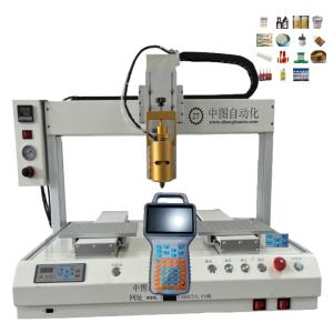China Hot Melt Glue Automatic Dispensing Machine Desktop Glue Dispenser Robot on sale