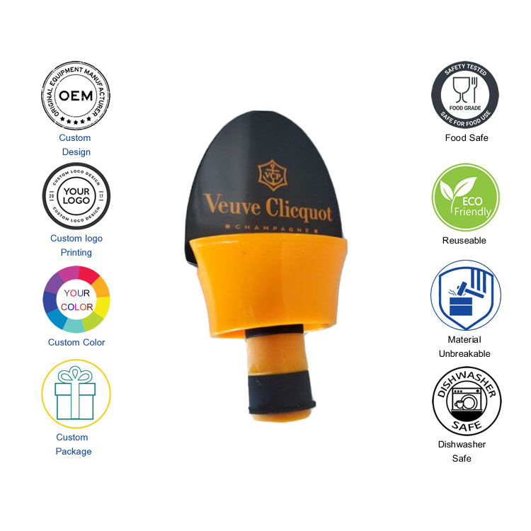 Veuve Clicquot Champagne Bottle Stopper For 0.75L 1.5L Magnum Bottles
