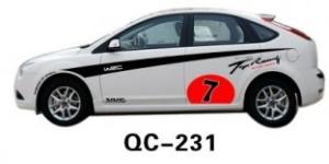 Quality Decorative The Default Color Custom Car Body Sticker QC-231K wholesale