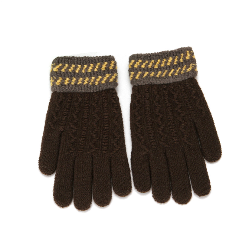 wholesales custom kids five-fingers fashion gym simple winter warm and cold proof kintted sports touch screen mitts