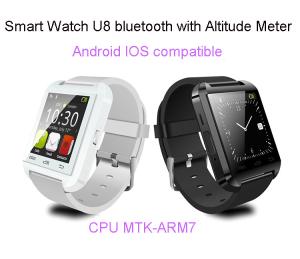 Quality new Bluetooth U8 Smart Watch Wrist Watches U8 Altitude Meter DHL for android phones IOS wholesale