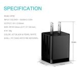 ABS Cell Phone Charger Adapter / Dual USB Fast Charging Wall Adapter For Samsung