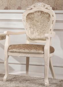 Quality luxury French style wooden dining arm chair furniture wholesale