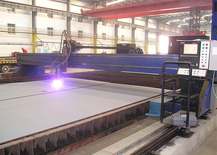 120 Kw H Beam Welding Line / Welding Machine Assembly H Beam Metal Sheet