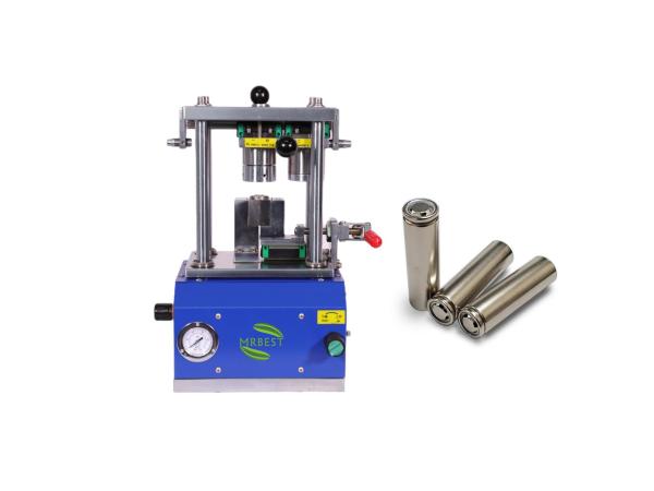 Pneumatic Battery Sealing Machine For 18650 21700 26650 32650 32700 Cylindrical