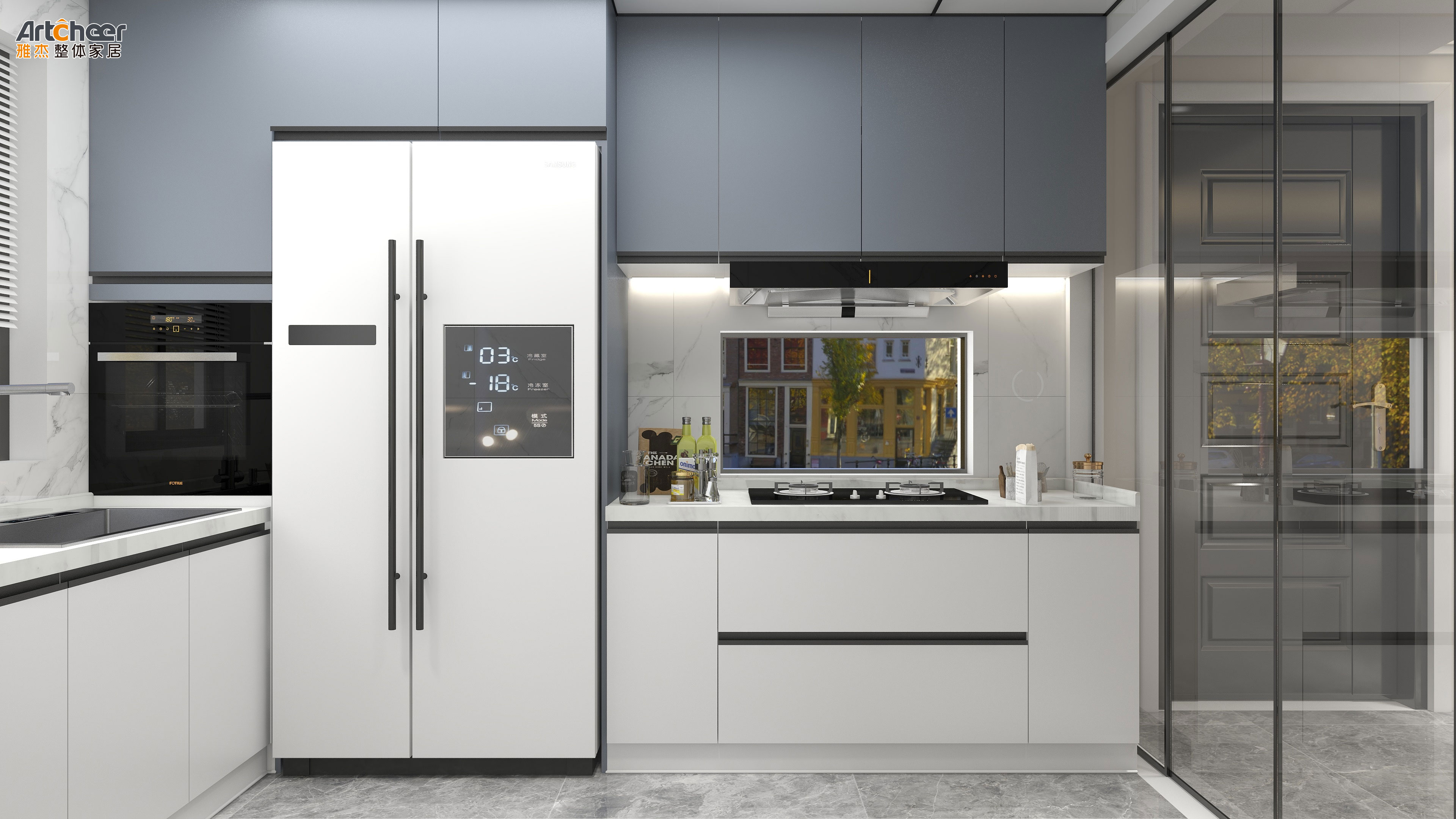 Create a Modern Look in Your Apartment Kitchen with PVC Melamine Kitchen Cabinet Door