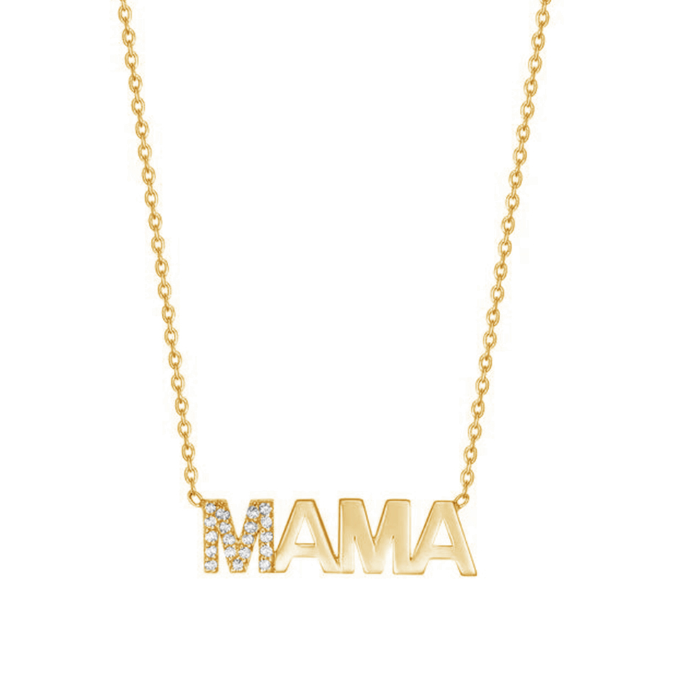 Engagement 2022 Unique MAMA 18K Gold Wholesales Mother's Days Gifts 925 Sterling Silver Necklace Jewelry