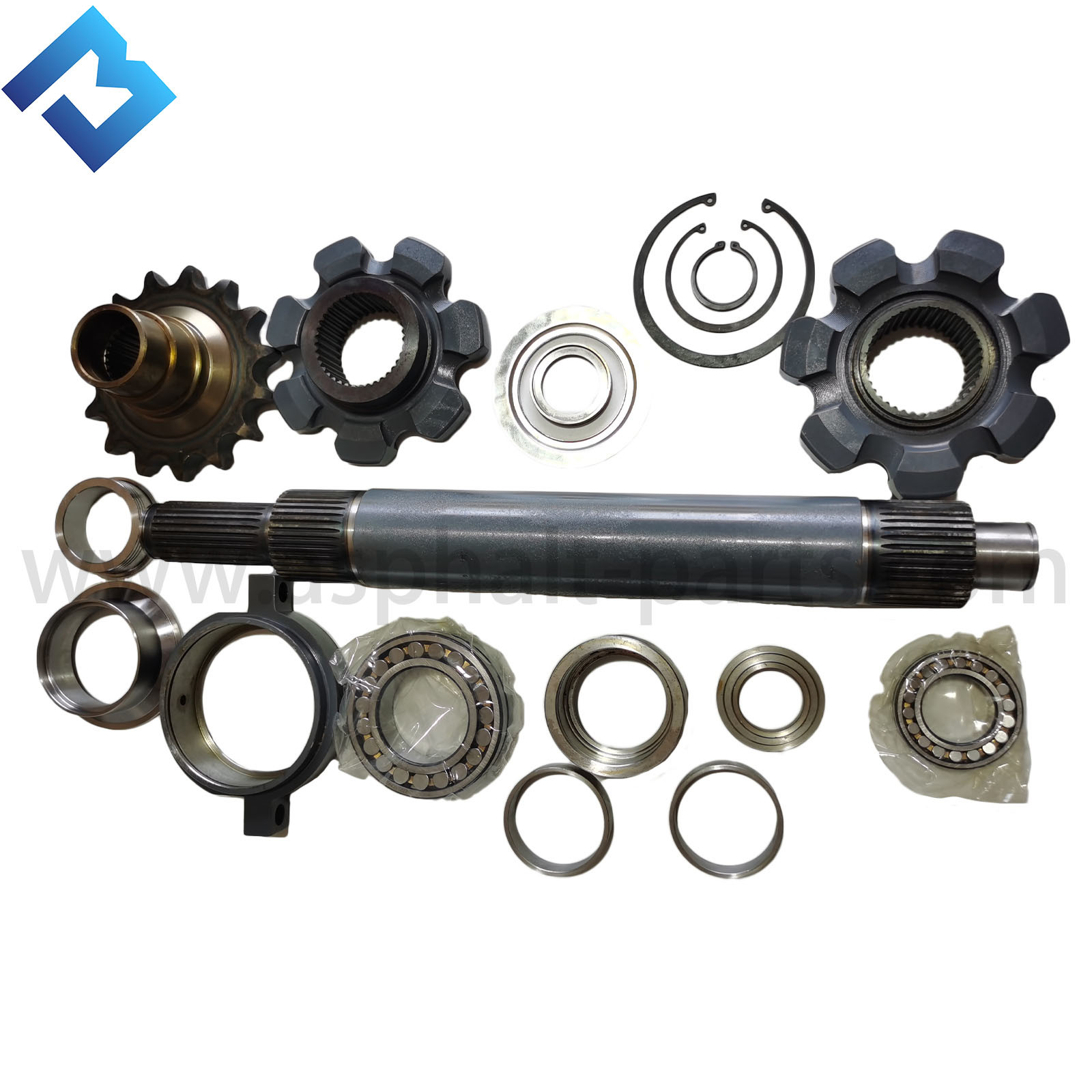 BF800C 83701598 Asphalt Paver Spare Parts Conveyor Driving Shaft Customized