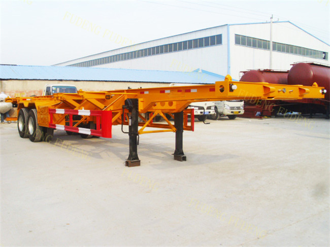 Tri Axles Chassis Container Trailer For 40ft Container Transportation