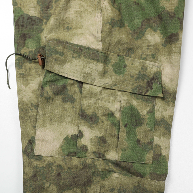 ACU Green Ruins Camoulfage Plaid Fabric Army Combat Uniform Suit