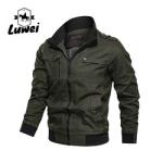 Custom Collar Chaqueta Moto Trench Cagoul Utility Manteau Zipper Male Outerwear