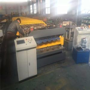 Quality Metal Corrugated And Trapezoid Roofing Sheet Roll Forming Machine , Roofing Tile Roll Forming Equipment wholesale