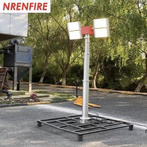 Quality pneumatic telescopic mast light tower 7.6m pneumatic telescopic mast 4x1000W halogen lamps wholesale
