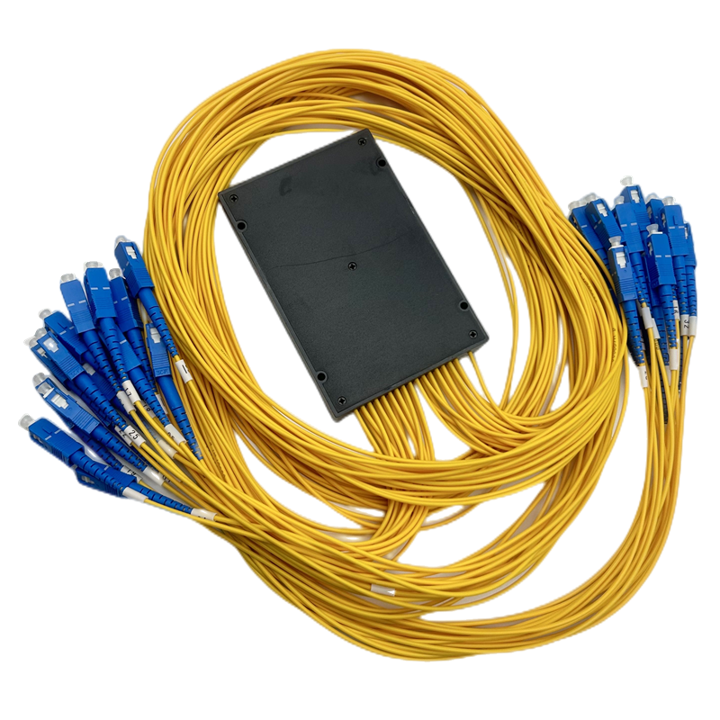 1 Time Supply 1*8 SC UPC ABS Box PLC Splitter for FTTH Fiber Optic Equipment