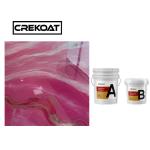 Commercial Metallic White Epoxy Resin Floor Coating Clear Top Coat