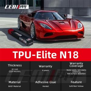 China Manufacturer TPU PPF TPU-Elite N18 Paint Protection Film Anti-Scratch Proof Vinyl Wrap With 3 Layers on sale