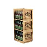 Wooden Wine Display Stand Whiskey Bottle Organizer Cocktail Display Rack For Bar