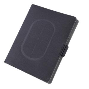 Quality Business Creative Wireless Charger Notebook With Led Logo Leather wholesale