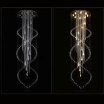 Manggic Large Size Spiral Long Spiral Modern Staircase Foyer Chandelier(WH-NC-22