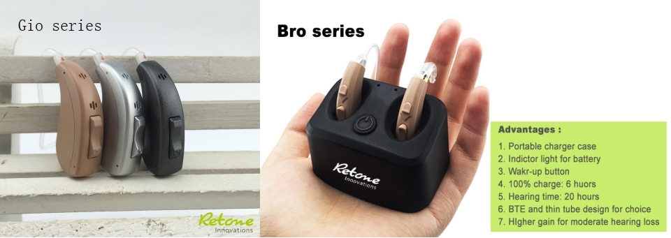 Power Bank Bluetooth Hearing Aids Self-Fitting Deaf Amplifier