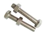 Grey Metric / Imperial Hex Nut Bolt Stainless Steel Polishing DIN 934 / 933