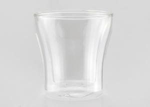 Quality Durable Double Wall Coffee Cups , Double Insulated Glass Coffee Cups wholesale