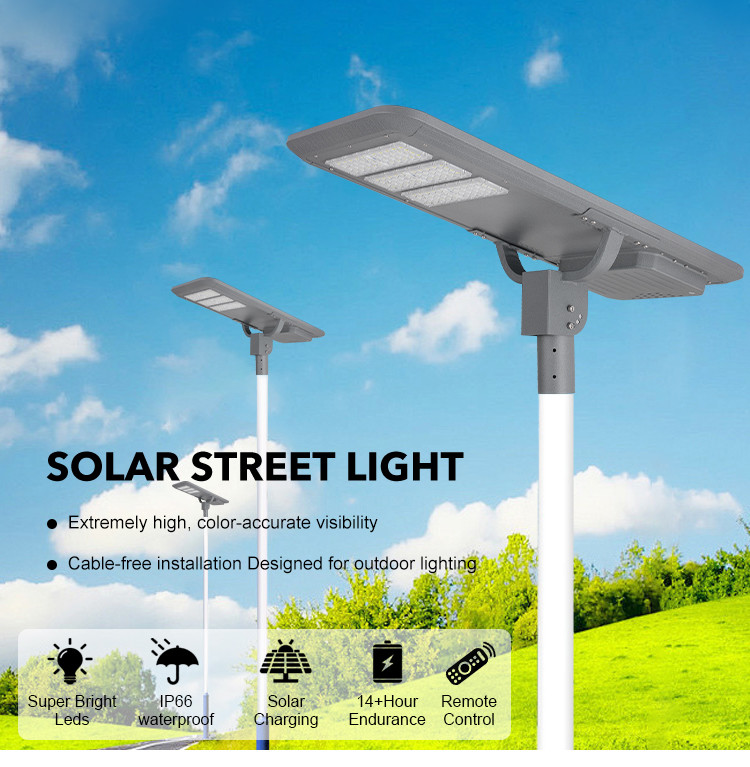 Outdoor Integrated All In One Led Solar Street Light 6000-6500K 400w 600w 800w 1000w 1200w
