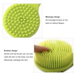 OEM Logo Hygienic Exfoliate Cleaning Silicone Shower Brush