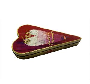 Quality Romantic Style Heart Shaped Tin Box For Chocolate Candy Gift Packing wholesale