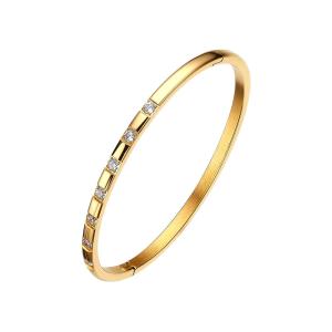 Quality Jewelry CZ Hinged Oval Cuff Bangle Bracelet For Women Girl Christmas Gift Couple wholesale