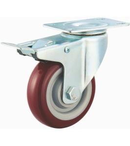 Quality 4 inch PVC locking wheels wholesale