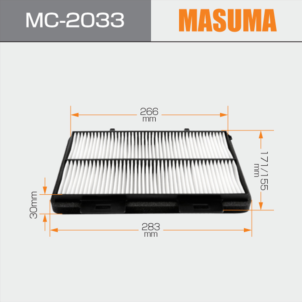 MC-2033 Cabin Filter for MAZDA TRIBUTE 2000-2005 by MASUMA E114-61-J6X E112-61-J6XA