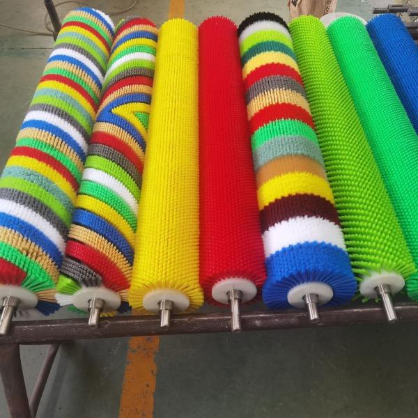 Industrial Brush Roller Dust Cleaning Fruit Seafood Roller Brush Nylon Brush