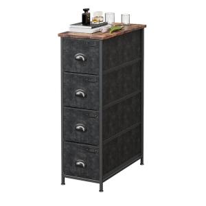 Quality Narrow Small Storage Dresser, Fabric Drawer Dresser, Small Drawer Dresser for Bedroom, Industrial Dresser, ULVT04NH wholesale