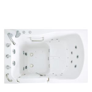 Quality White Acrylic Walking Tub Rectangular Shaped Digital Controlled Soaking Walking Bathtub wholesale