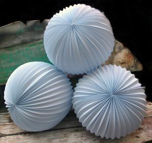 Quality 8&quot; White Accordion Paper Lantern - (3 Pack) wholesale