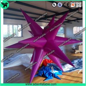 Quality Event Lighting Hanging Decoration Purple Inflatable Star wholesale