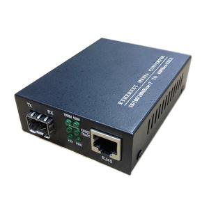 Quality Single Mode Fiber Rj45 48V DC 120km SM Sfp Media Converter wholesale