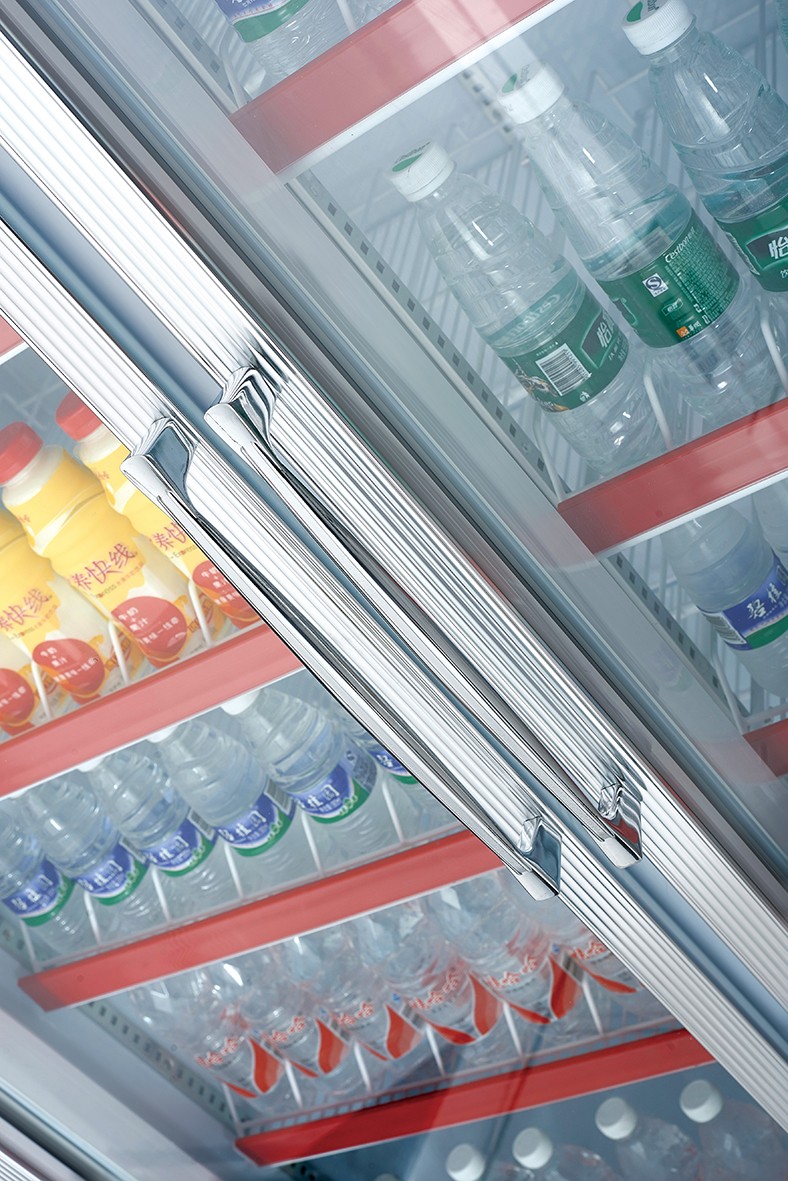 2000L SUS304 Glass Door Beverage Fridge , Removable Commercial Beverage Cooler